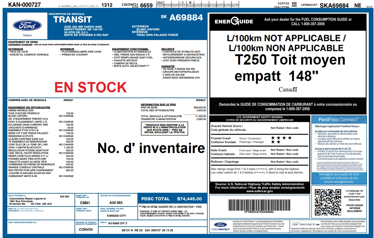 2025 Ford Transit fourgon utilitaire - Image 16