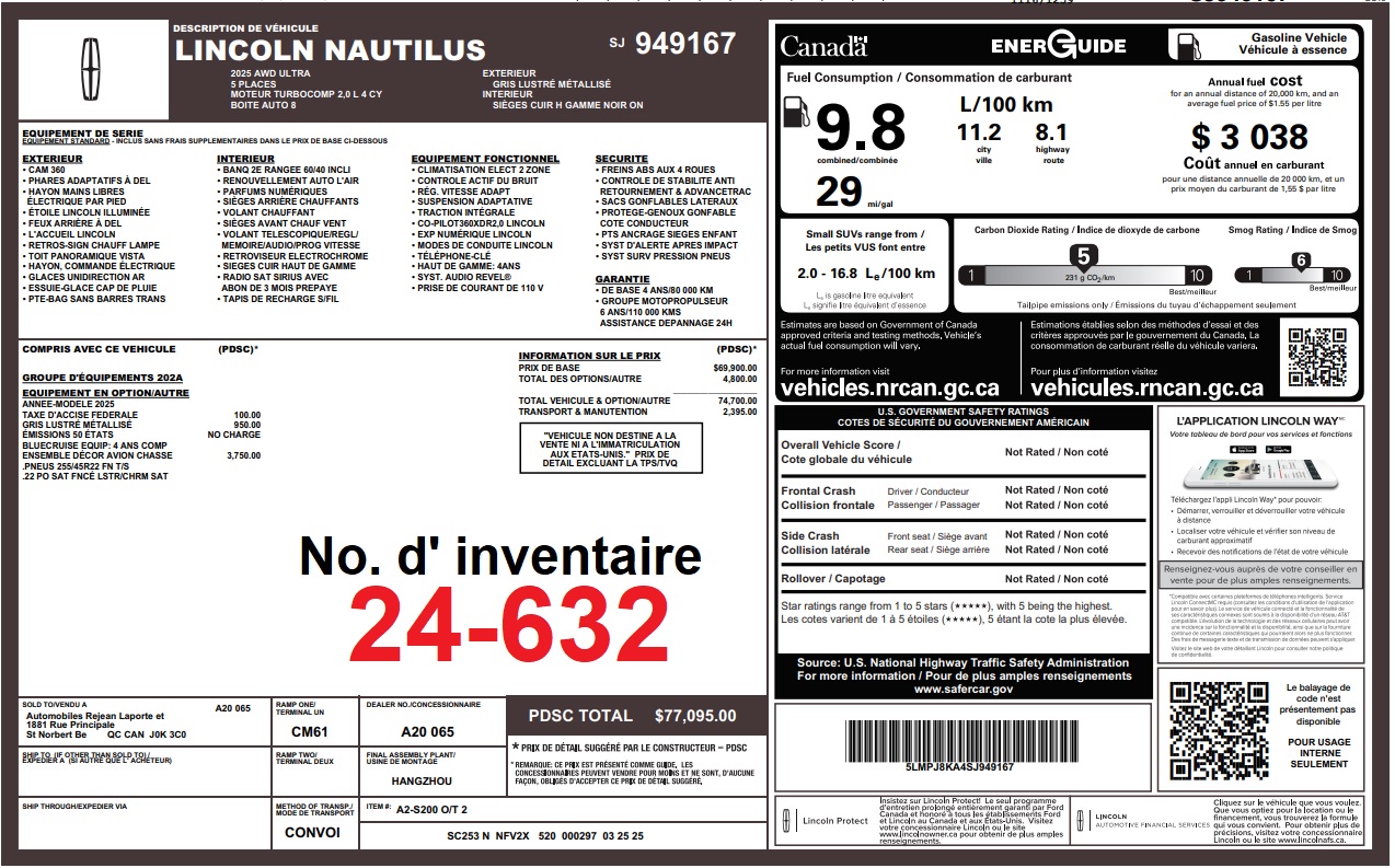 2025 Lincoln Nautilus - Image 9