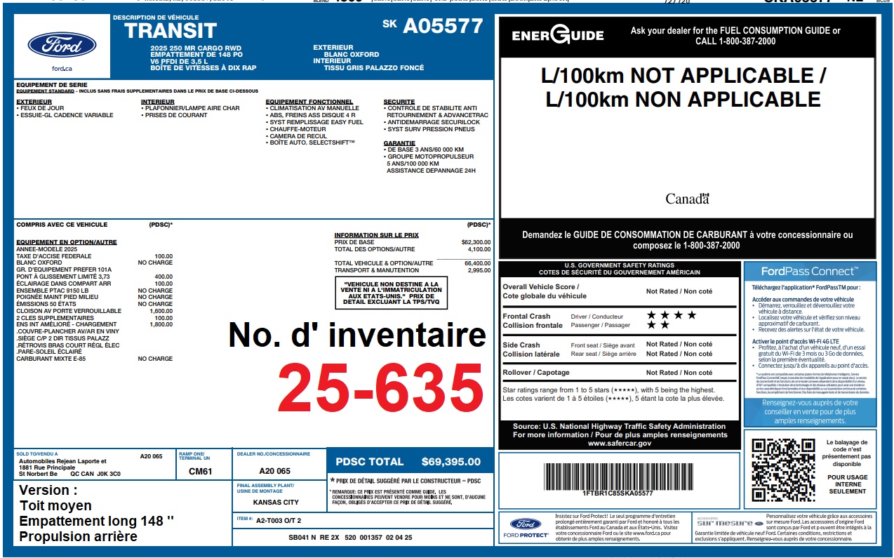 2025 Ford Transit fourgon utilitaire - Image 10