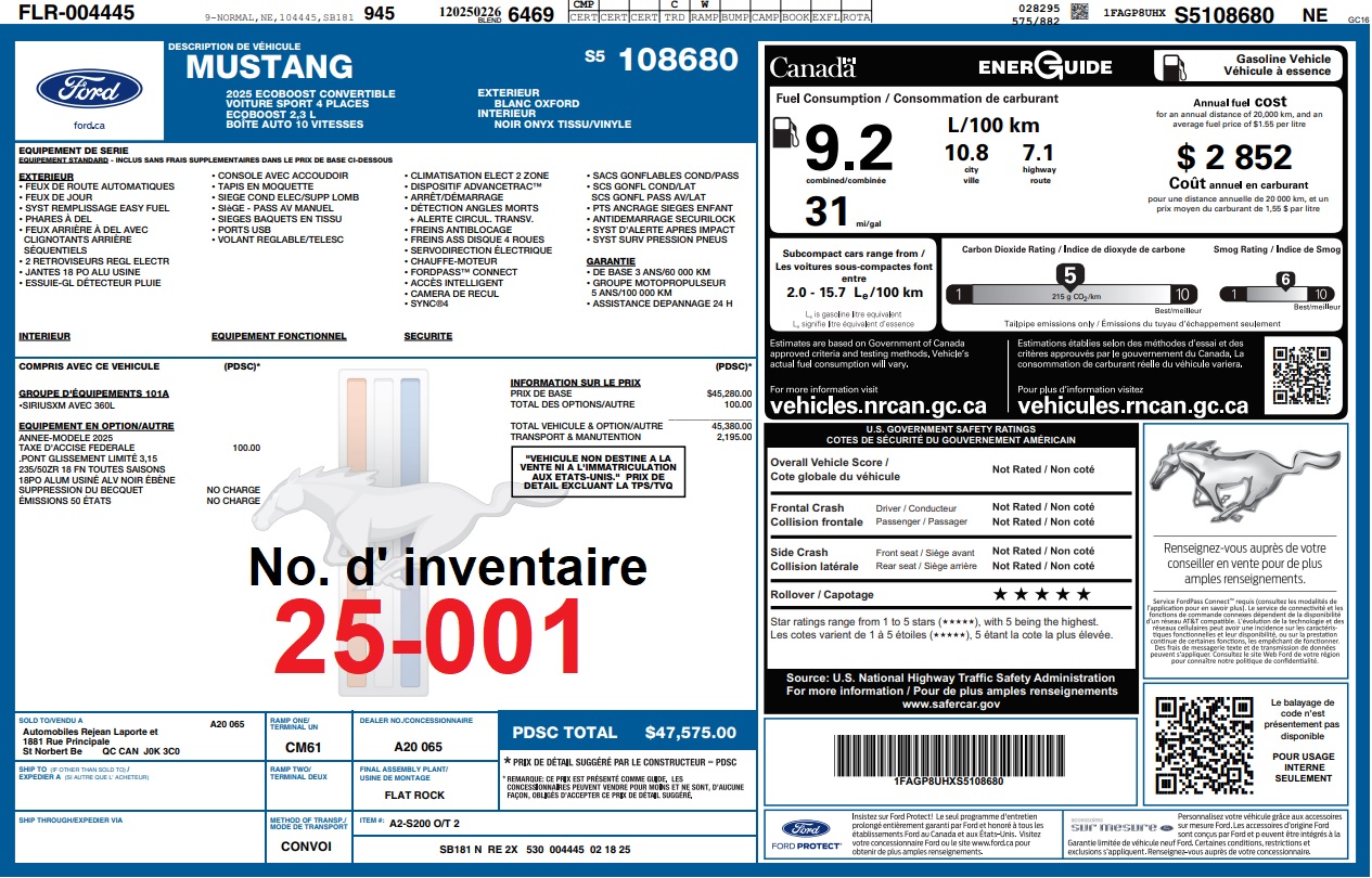 2025 Ford Mustang - Image 9